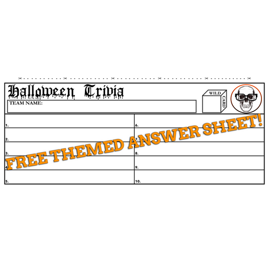 Halloween quiz trivia packet volume 3 - bar trivia events - themed quizzes