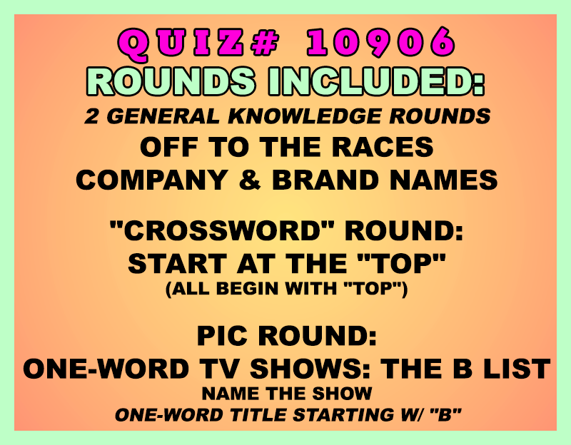 Mar 23, 2026 Quiz Packet