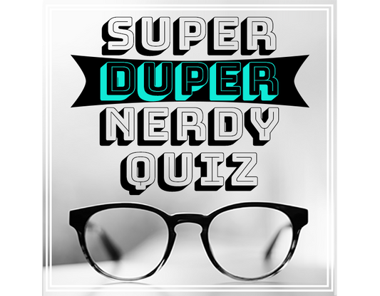 trivia for nerds super nerdy quiz trivia packet - bar trivia events - themed quizzes