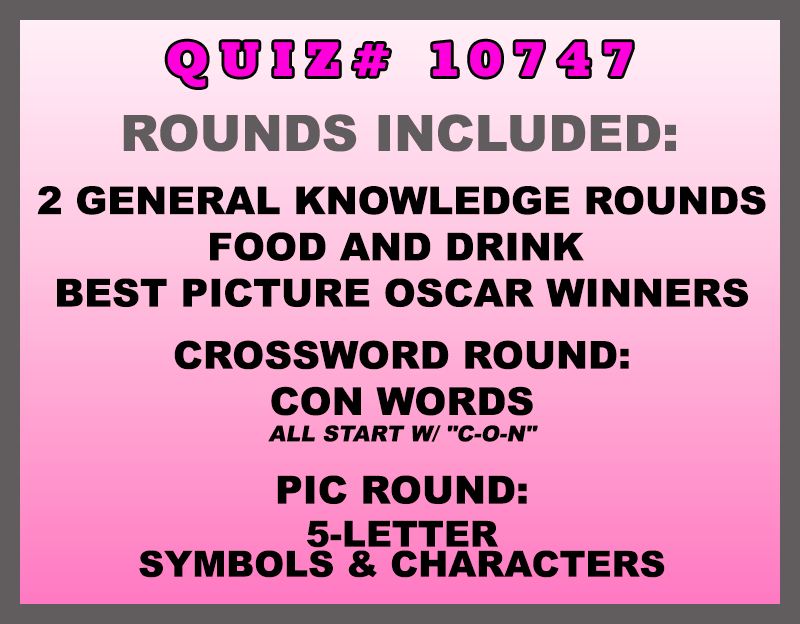 mar 6 past quiz trivia packet - categories included