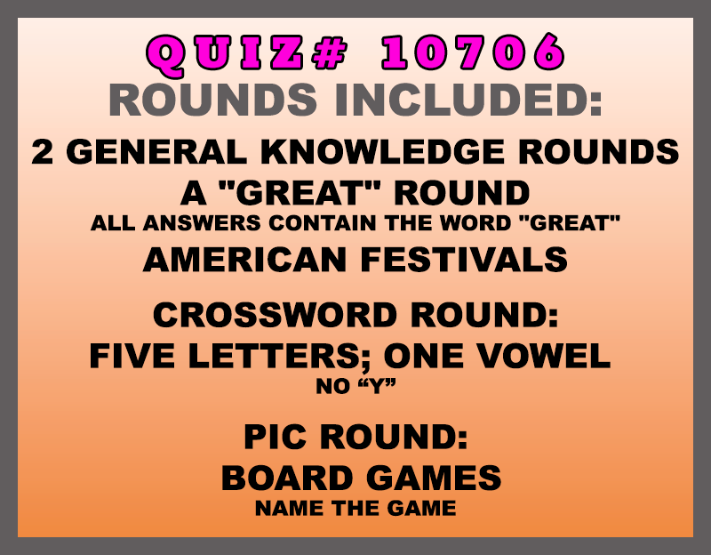 may 23 past quiz trivia packet - categories included