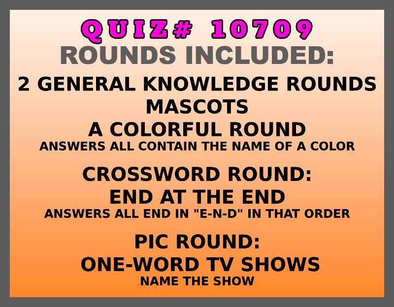 jun 13 past quiz trivia packet - categories included