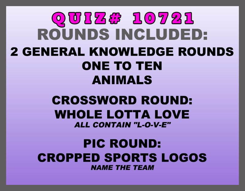 sept 5 past quiz trivia packet - categories included