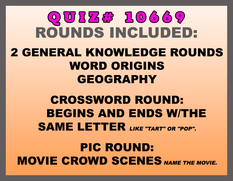sept 6 past quiz trivia packet - categories included