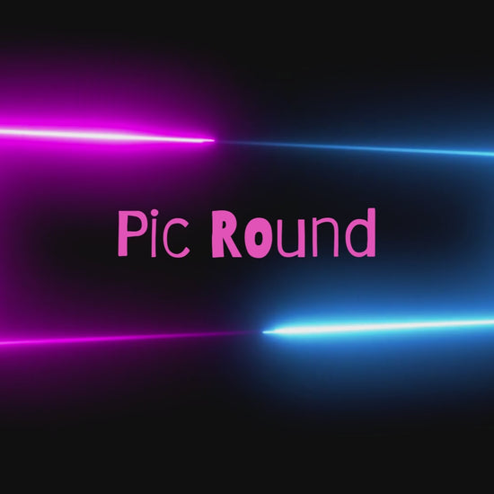 Video preview of the pic round included in the 2000s quiz - neon border