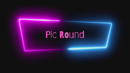 Video preview of the pic round included in the 2000s quiz - neon border