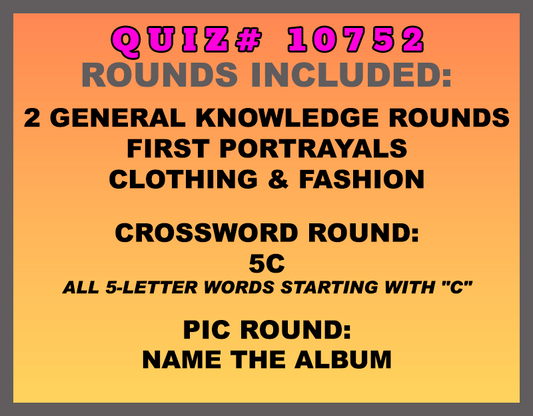 apr 10 past quiz trivia packet - categories included