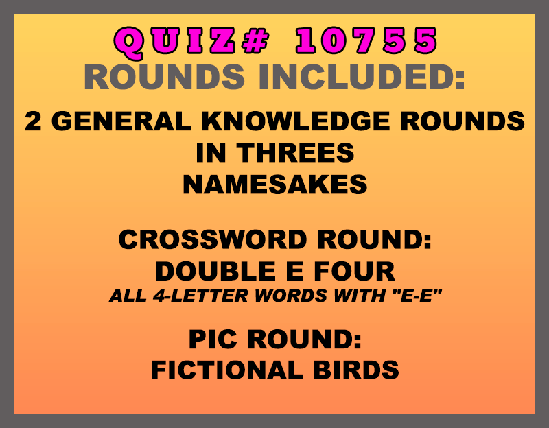 may 1 past quiz trivia packet - categories included