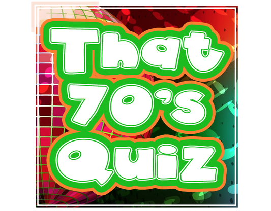 that 70s quiz trivia packet - bar trivia events - themed quizzes