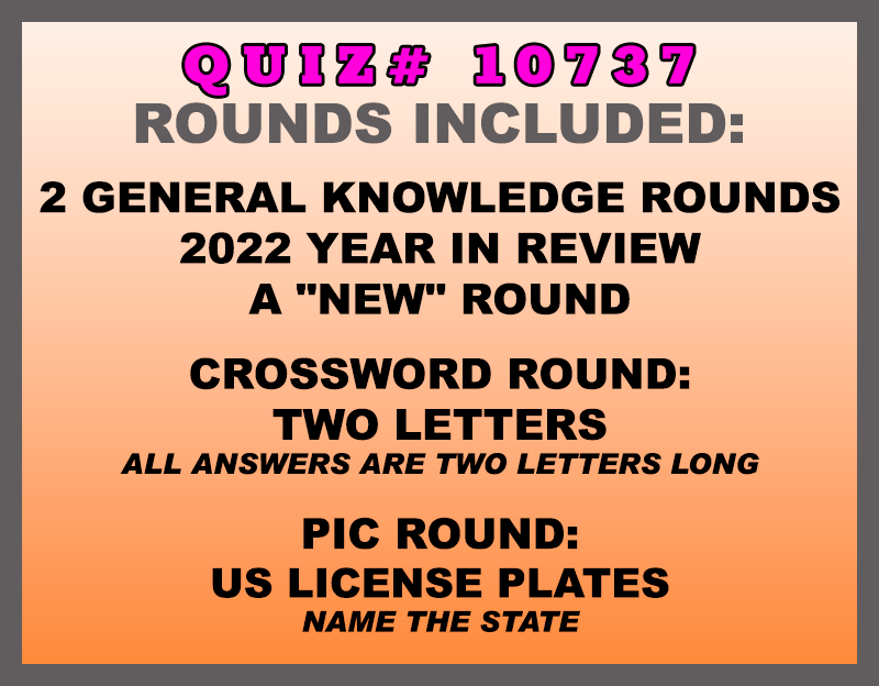 dec 26 past quiz trivia packet - categories included