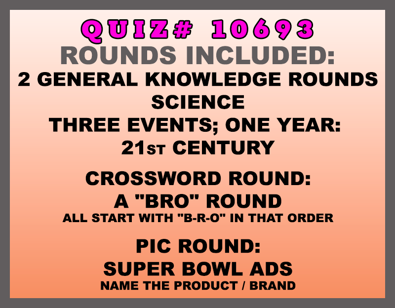 feb 21 past quiz trivia packet - categories included