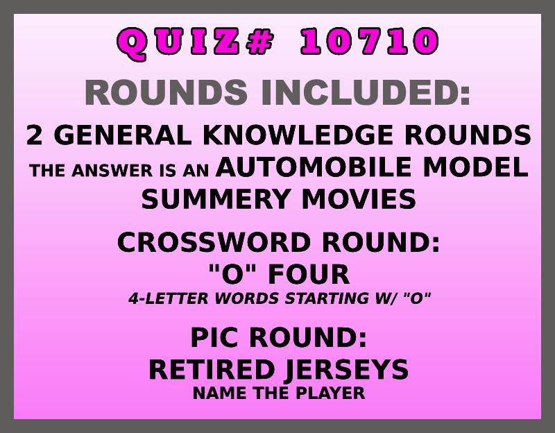jun 20 past quiz trivia packet - categories included