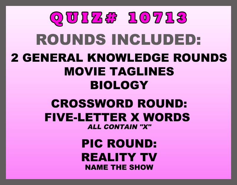 jul 11 past quiz trivia packet - categories included