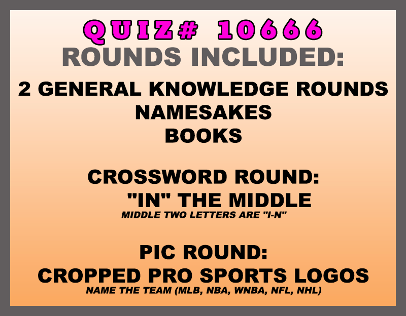 aug 16 past quiz trivia packet - categories included