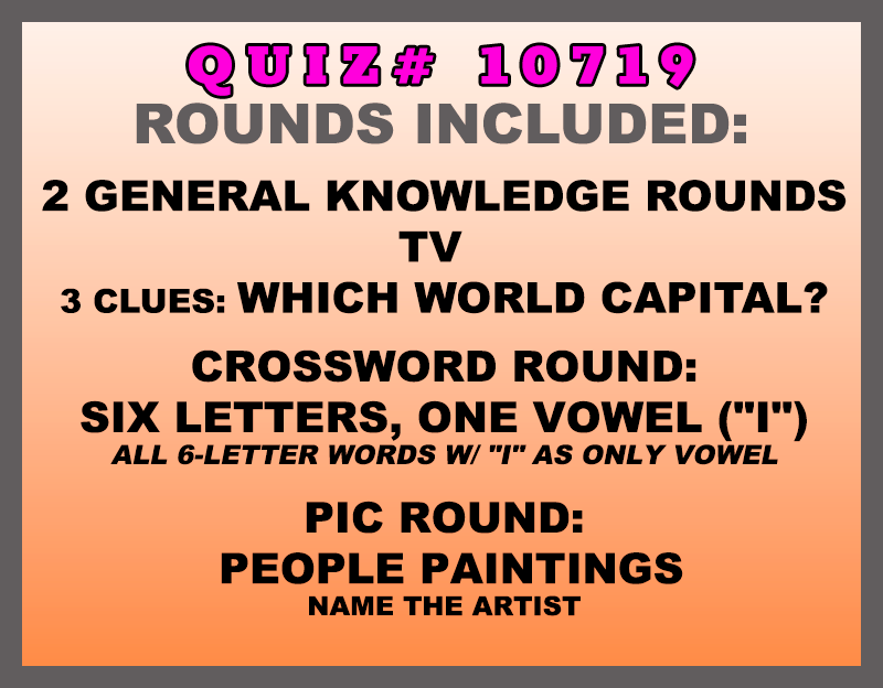 aug 22 past quiz trivia packet - categories included